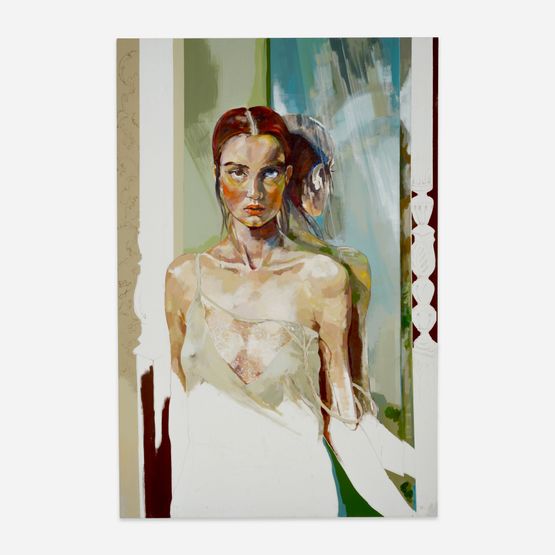 Justine et Juliette or No Good Deed Ever Goes Unpunished I by Martha Parsey contemporary artwork Painting