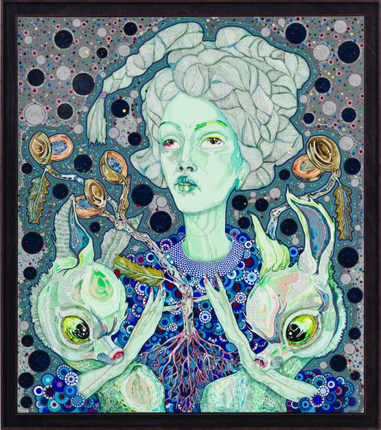 to cool my core by Del Kathryn Barton contemporary artwork Painting