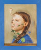 Tintin by Oda Jaune contemporary artwork painting works on paper