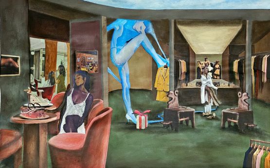 Your public closets I by Cinthia Sifa Mulanga contemporary artwork Painting