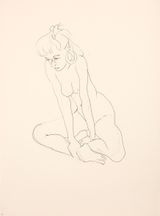 Pasqual by Barry Flanagan contemporary artwork drawing works on paper
