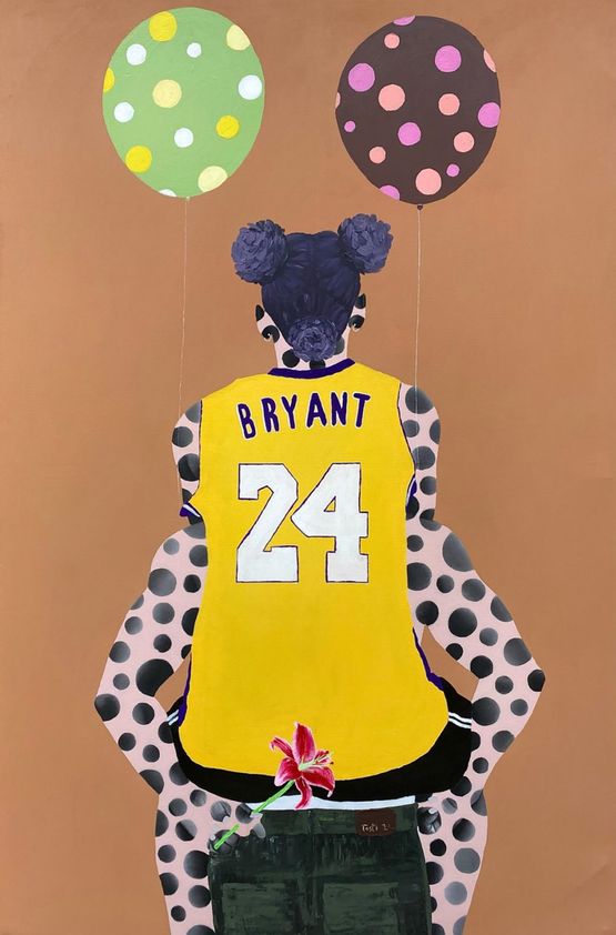 One on One 2 Good Company by Talut Kareem contemporary artwork Painting