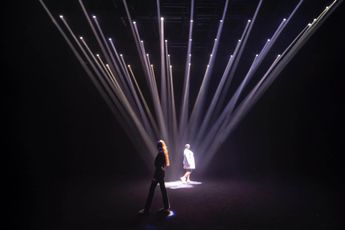 Contemporary art exhibition Random International Interactive Light Installation at Superblue Miami United States
