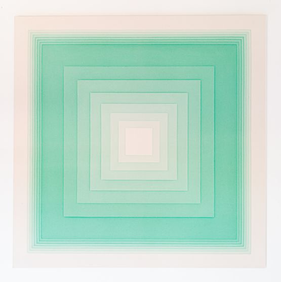 Here Now VII Sea Green by Abdus Salaam contemporary artwork Painting