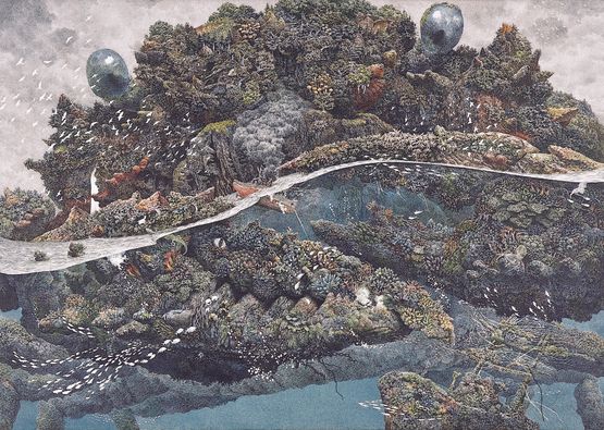 Territory by Ikeda Manabu contemporary artwork Works on Paper