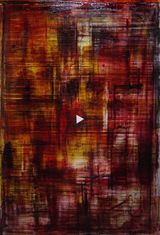 play icon  calendar 1 red by Aditya Novali contemporary artwork painting