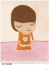 In The Pink Water by Yoshitomo Nara contemporary artwork print