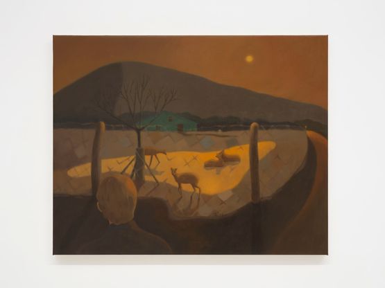 Passing Through the Deer by Chit Yan Cheng contemporary artwork Painting