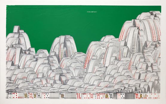 Click and Win Green 1 by Quan Wenfei contemporary artwork Painting