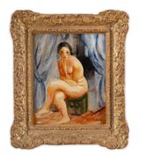Nu assis by Moise Kisling contemporary artwork painting