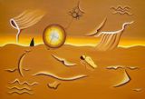 From the Earth to the Moon by Jung Kangja contemporary artwork painting