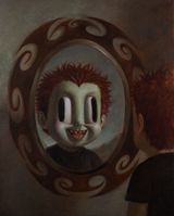 In The Mirror by Karms Thammatat contemporary artwork painting works on paper
