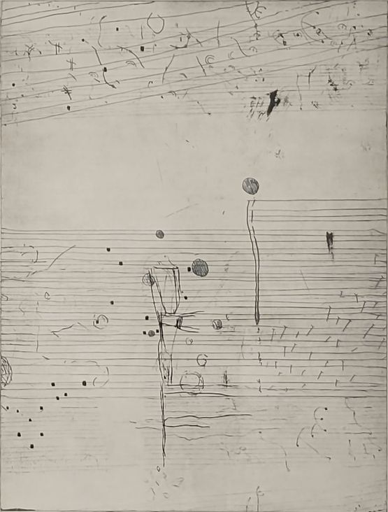 Palimpsest 4 by Zad Moultaka contemporary artwork Print