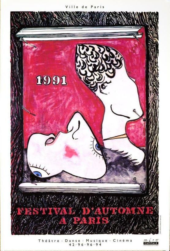 Festival dAutumne a Paris by Jasper Johns contemporary artwork Print