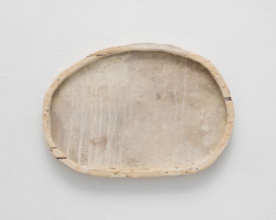 White Oval Paintings by Lawrence Carroll contemporary artwork Painting