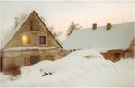 Haus mit Licht by Frank Madler contemporary artwork Print