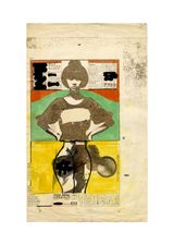 Senza titolo Untitled by Fabio Mauri contemporary artwork drawing mixed media works on paper
