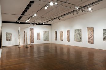 Contemporary art exhibition Nyapanyapa Yunupingu Solo Exhibition at Roslyn Oxley9 Gallery Sydney Australia