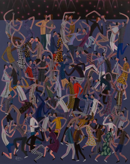 A Night in Bangkok by Kitti Narod contemporary artwork Painting
