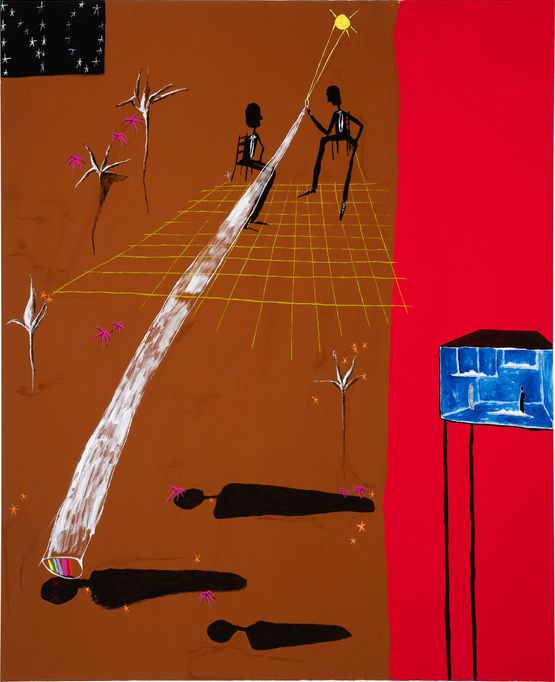 Im so afraid for my people by Mia Boe contemporary artwork Painting