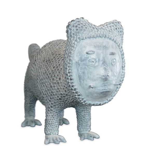 Kucing in White by Yunizar contemporary artwork Sculpture