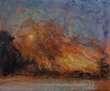 The Fire and the Sun by Nikos Aslanidis contemporary artwork painting