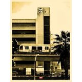 Covert to Overt Big Brother - gold by Shepard Fairey contemporary artwork print works on paper
