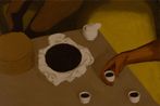 Welcome Drink by Butsapasila Wanjing contemporary artwork Painting