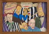 Troupe by Priscilla Rose Howe contemporary artwork drawing painting works on paper