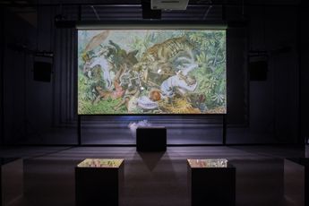 Contemporary art exhibition Ho Tzu Nyen Time  The Tiger at Singapore Art Museum