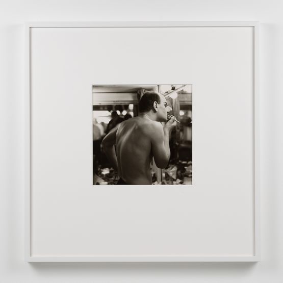 Charles Ludlam Backstage at Gallas Ridiculous Theater by Peter Hujar contemporary artwork Photography