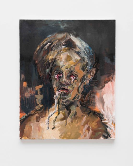 A dor da serie Retratos para dar rosto by Marcia Falcao contemporary artwork Painting