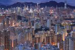 The Blue Moment 27 Hong Kong by Romain Jacquet-Lagreze contemporary artwork Photography