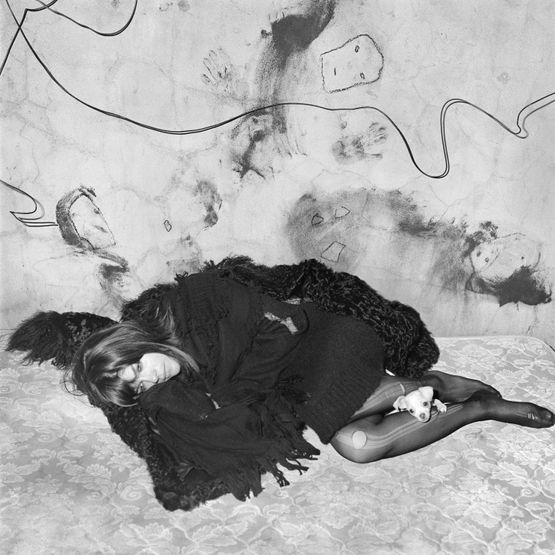 Selma Blair and Scruffy by Roger Ballen contemporary artwork Photography