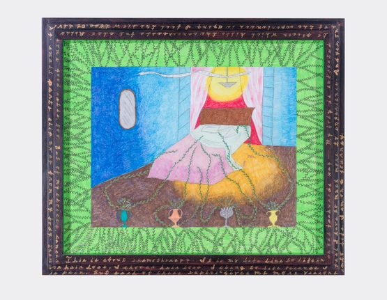 If It Wasnt For Medicine I Would Not Have This Extension on Love by Hollis Sigler contemporary artwork Works on Paper