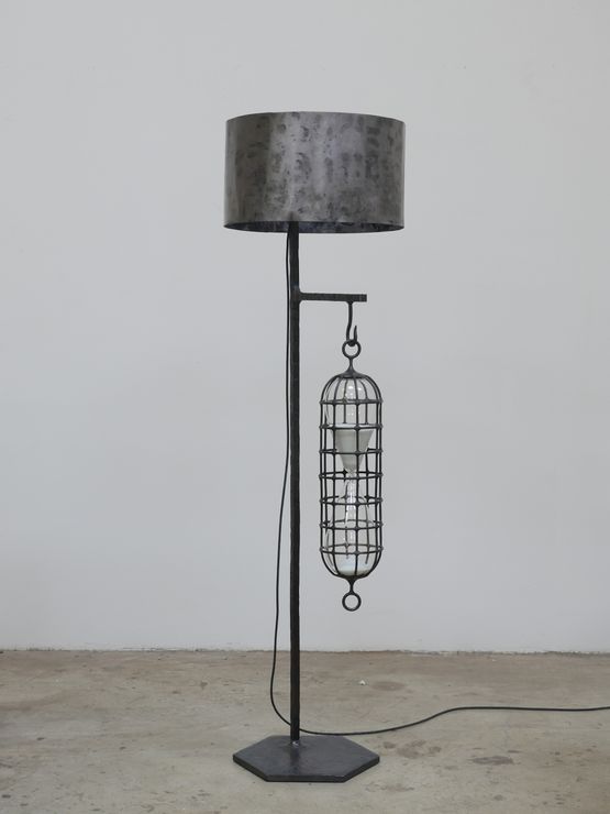 Caged Hourglass by Atelier Van Lieshout contemporary artwork Sculpture