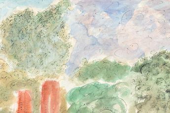 Contemporary art exhibition Etel Adnan Au Coeur Du Silence at Galerie Lelong 38 Avenue Matignon Paris France