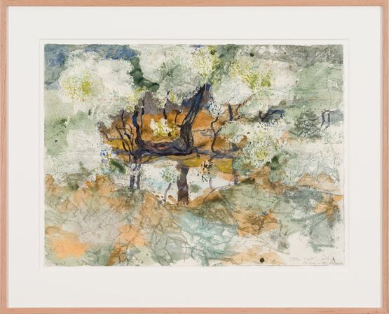 Kurakibiyal to Banyena via Grays Bridge by John Wolseley contemporary artwork Painting