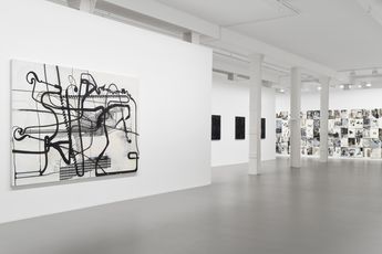 Contemporary art exhibition Group Exhibition Oehlen Pendleton Pope.L Sillman at Galerie Max Hetzler Goethestrae 23 Berlin Germany