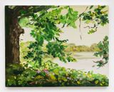 Study for Hollow Pond Autumn 1 by Hannah Brown contemporary artwork painting