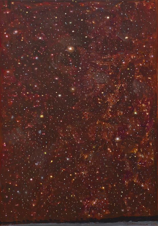 Sera stellata by Natale Addamiano contemporary artwork Painting