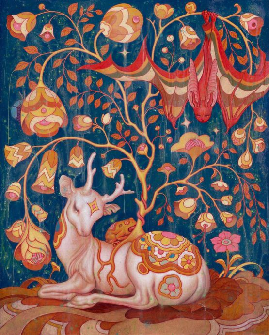 Deer IV by James Jean contemporary artwork Painting