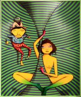 Inside the Eye by Osgemeos contemporary artwork mixed media