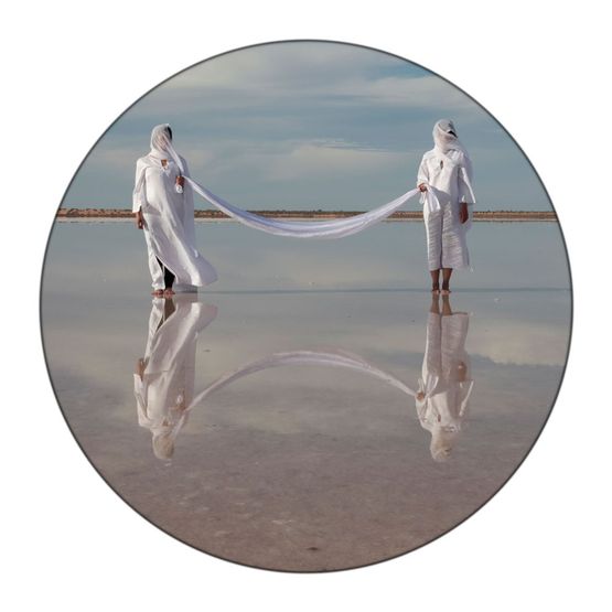 Sabkhat al-Milh Salt flats by Sama Alshaibi contemporary artwork Photography