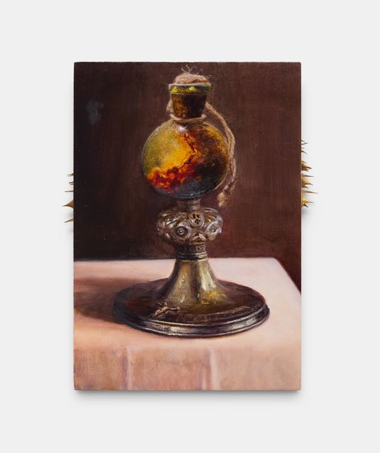 The Lily Rises From the Cup by Teodora Axente contemporary artwork Painting