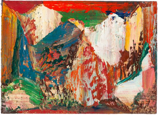 Blue-green by Yin Zhaoyang contemporary artwork Painting