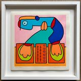 The energy of the dance floor comes straight back to my ears by Thierry Noir contemporary artwork print