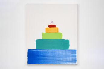Contemporary art exhibition Martin Creed Step Paintings at Hauser  Wirth St. Moritz Switzerland