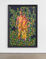 Portrait of Tony di heon Gonzales  Armando Leon Aquirre by Kehinde Wiley contemporary artwork painting works on paper