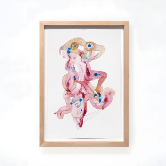 Human Beast Ghost by Wang Haiyang contemporary artwork Painting